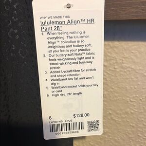 Lululemon Athletica Black leopard colored!🖤🖤